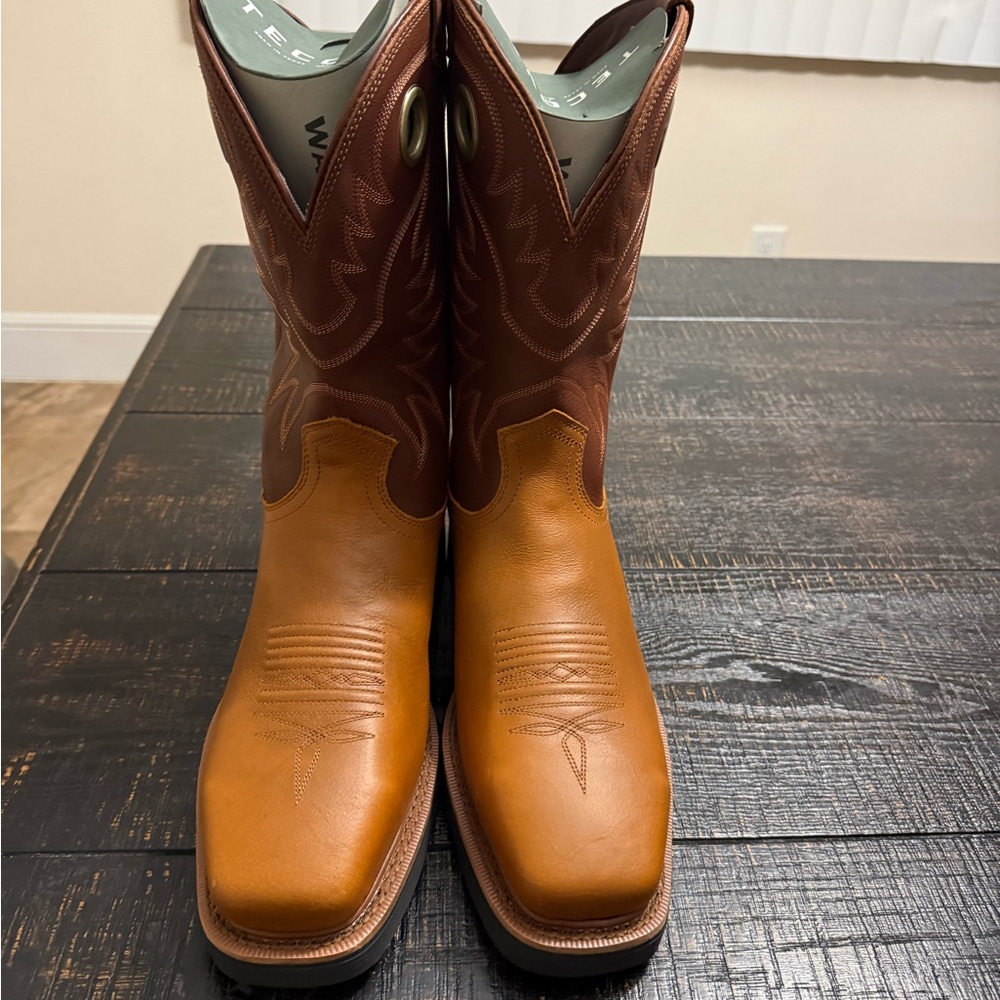 Tecovas Wheat/Maple Work Boot Box Label - Picture 2 of 7